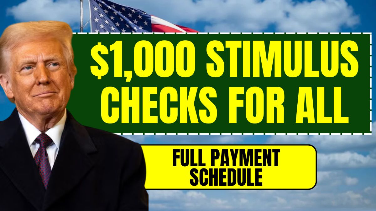 $1,000 Stimulus Checks for All – 2025 Full Payment Schedule for Seniors